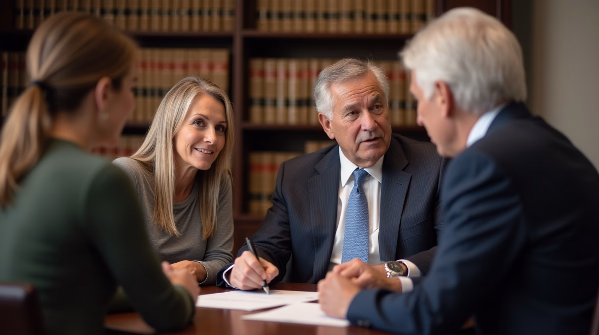 The trusts staff working under Managing Partner Steven Farley Bliss assisting Inland Empire families from the Corona office is shown conferring with trustees in the Southern California office addressing complex trust details discussing Are there specific requirements for an irrevocable trust to be notarized in California