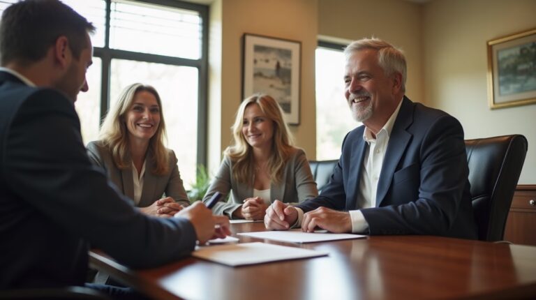 The legal counsel at Corona Probate Law helping Riverside County families from our Corona office meets with clients in the Southern California office addressing critical estate details discussing Avoiding Probate Without a Will