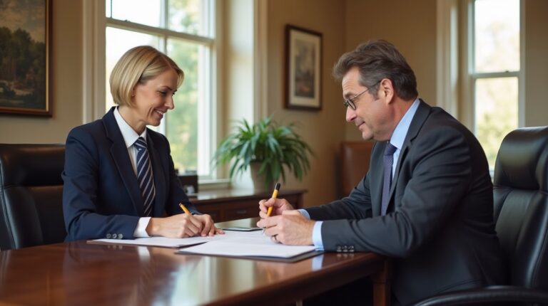 The legal counsel at Corona Probate Law helping Riverside County families from our Corona office meets with clients in the Southern California office addressing critical estate details discussing Beneficiary Refuses to Sign Receipt