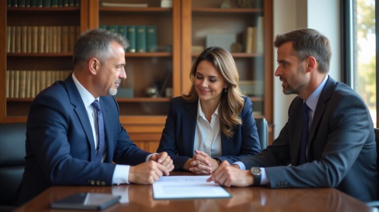 The trusts staff working under Managing Partner Steven Farley Bliss assisting Inland Empire families from the Corona office is shown conferring with trustees in the Southern California office addressing complex trust details discussing Benefits for Corona Small Businesses