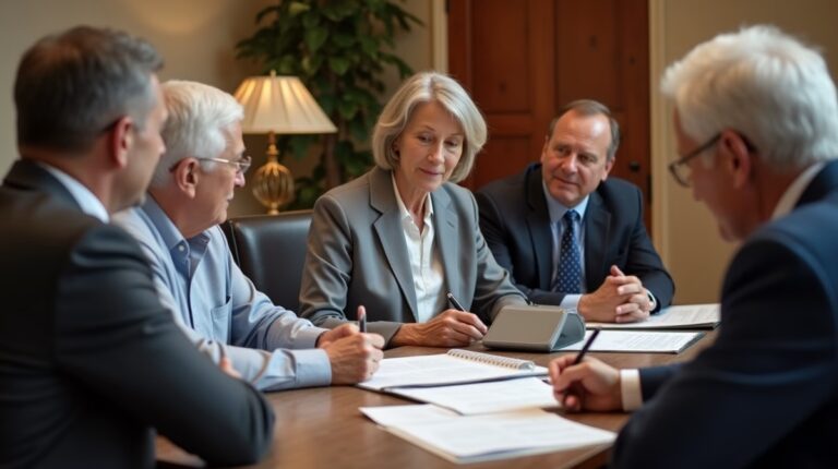 The trusts staff working under Managing Partner Steven Farley Bliss assisting Inland Empire families from the Corona office is shown conferring with trustees in the Southern California office addressing complex trust details discussing Benefits for Families with MultiState Assets