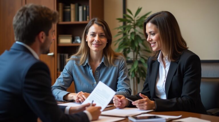 The trusts staff working under Managing Partner Steven Farley Bliss assisting Inland Empire families from the Corona office is shown conferring with trustees in the Southern California office addressing complex trust details discussing Benefits for Small Corona Estates