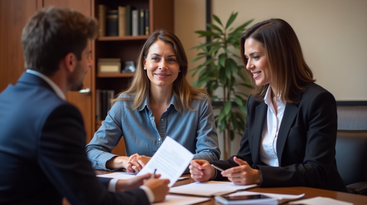 The trusts staff working under Managing Partner Steven Farley Bliss assisting Inland Empire families from the Corona office is shown conferring with trustees in the Southern California office addressing complex trust details discussing Benefits for Small Corona Estates