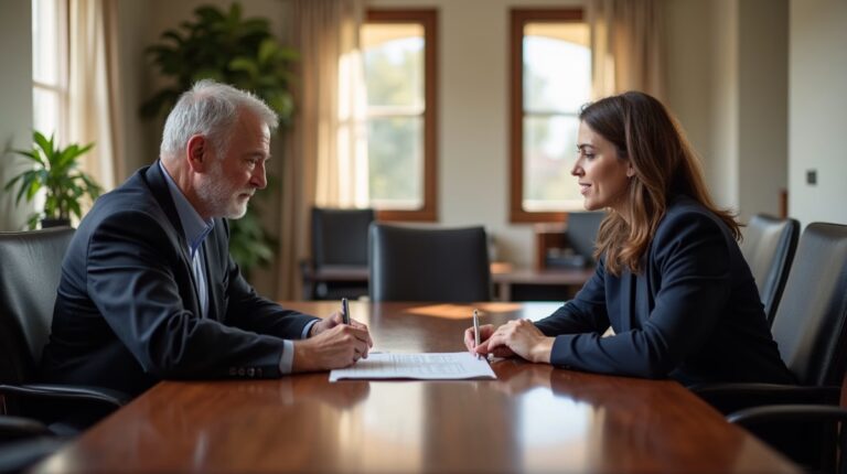 The trusts staff working under Managing Partner Steven Farley Bliss assisting Inland Empire families from the Corona office is shown conferring with trustees in the Southern California office addressing complex trust details discussing Borrowing Against Trust Assets