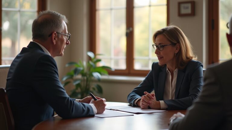 The trusts staff working under Managing Partner Steven Farley Bliss assisting Inland Empire families from the Corona office is shown conferring with trustees in the Southern California office addressing complex trust details discussing Calculating Trustee Compensation