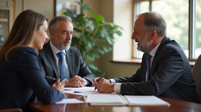 The legal counsel at Corona Probate Law helping Riverside County families from our Corona office meets with clients in the Southern California office addressing critical estate details discussing Calendaring the 4Month Creditor Period