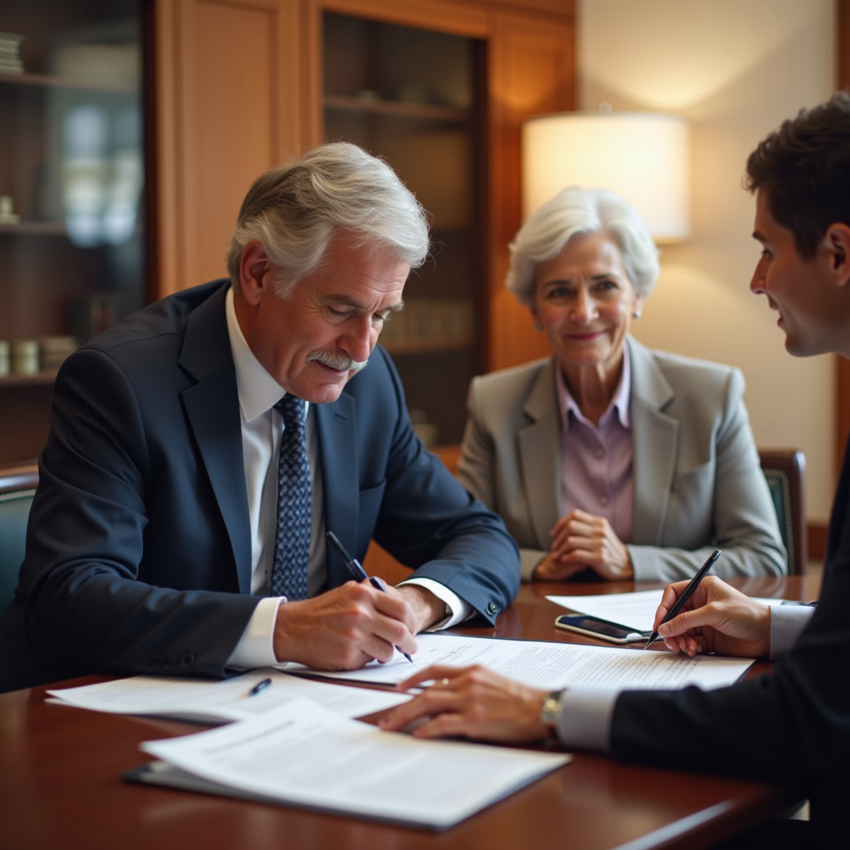 The legal counsel at Corona Probate Law helping Riverside County families from our Corona office meets with clients in the Southern California office addressing critical estate details discussing Can an Executor Legally Purchase Estate Assets