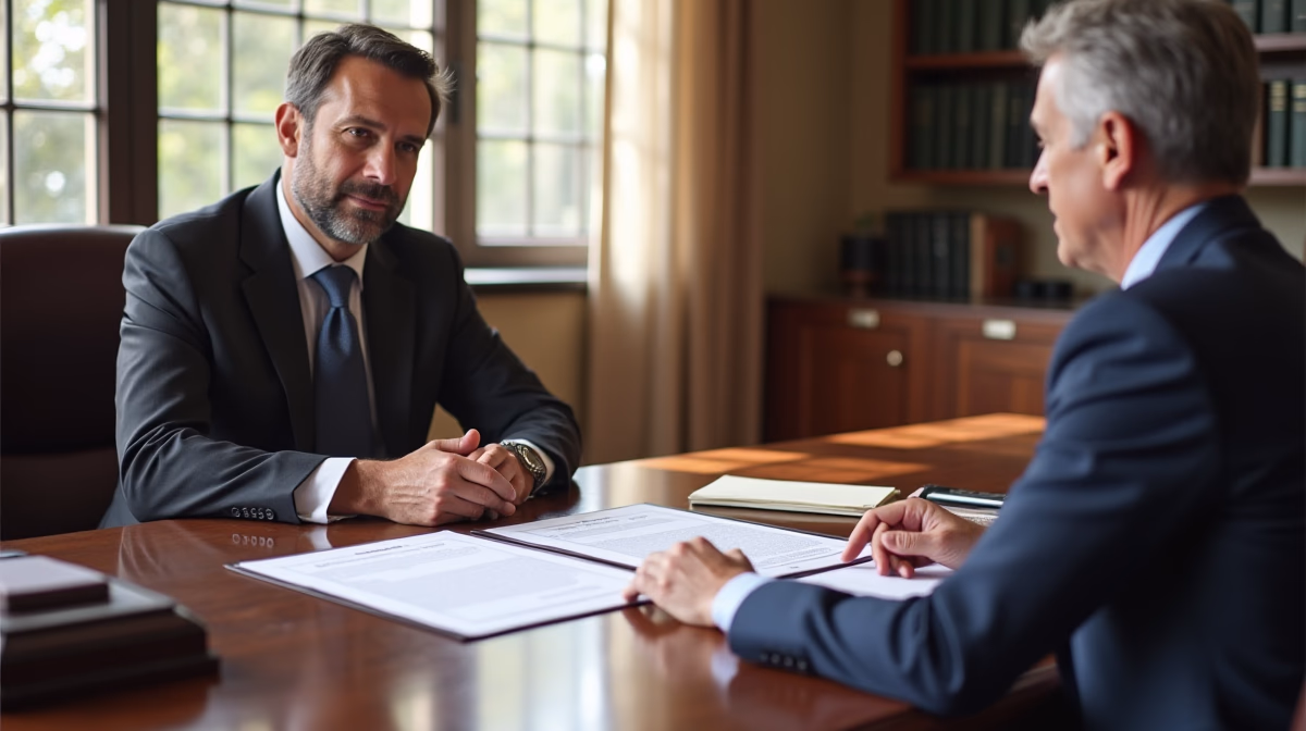 The legal counsel at Corona Probate Law helping Riverside County families from our Corona office meets with clients in the Southern California office addressing critical estate details discussing Closing an Insolvent Corona Estate