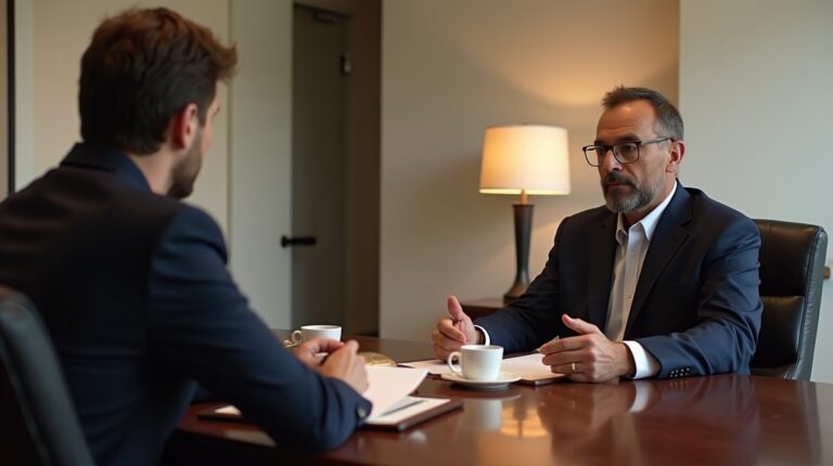 The legal counsel at Corona Probate Law helping Riverside County families from our Corona office meets with clients in the Southern California office addressing critical estate details discussing Collecting Wages Without Probate