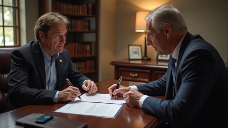 The legal counsel at Corona Probate Law helping Riverside County families from our Corona office meets with clients in the Southern California office addressing critical estate details discussing Do Corona Mobile Homes Need Probate