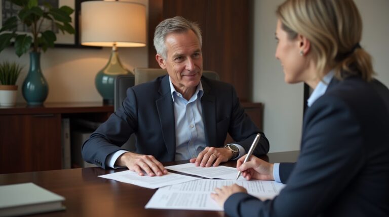 The legal counsel at Corona Probate Law helping Riverside County families from our Corona office meets with clients in the Southern California office addressing critical estate details discussing Establishing Venue in Corona Courts