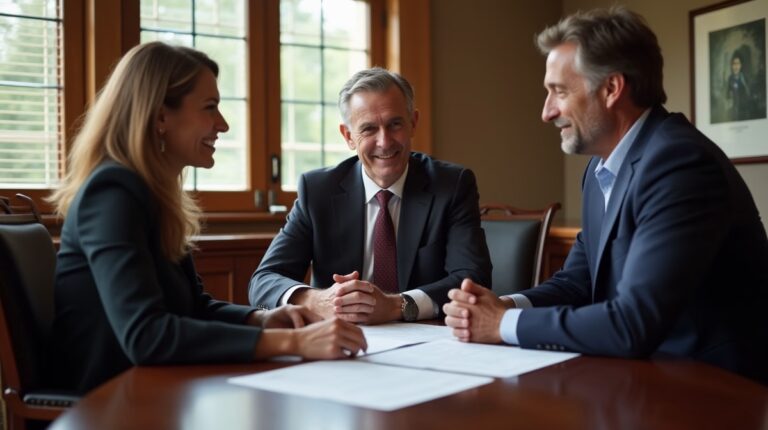 The trusts staff working under Managing Partner Steven Farley Bliss assisting Inland Empire families from the Corona office is shown conferring with trustees in the Southern California office addressing complex trust details discussing How can I fund a trust with household items and collectibles