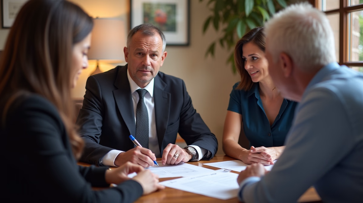The trusts staff working under Managing Partner Steven Farley Bliss assisting Inland Empire families from the Corona office is shown conferring with trustees in the Southern California office addressing complex trust details discussing How do charitable trusts cultivate enduring cycles of giving