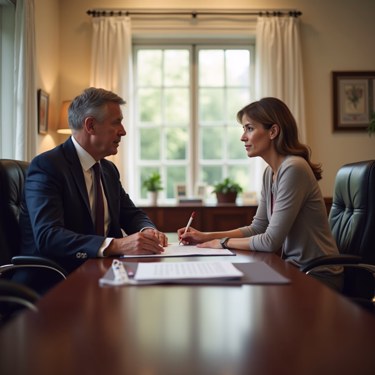 The legal counsel at Corona Probate Law helping Riverside County families from our Corona office meets with clients in the Southern California office addressing critical estate details discussing How do enforcement rules in California probate court shape outcomes for heirs and fiduciaries