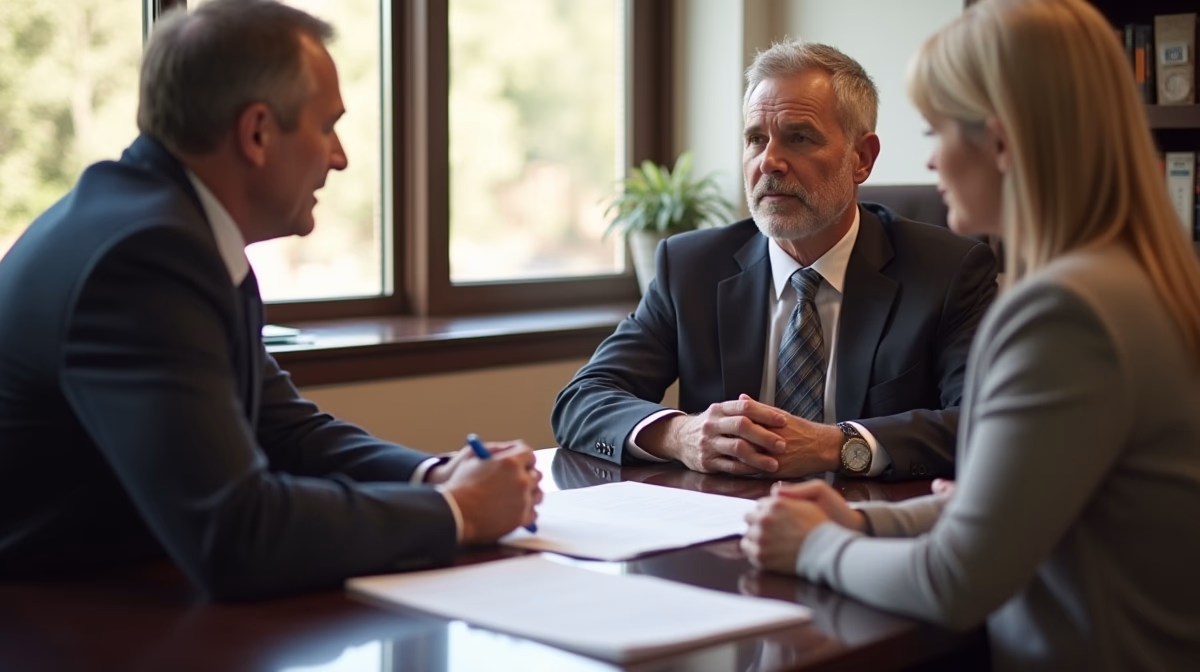 The trusts staff working under Managing Partner Steven Farley Bliss assisting Inland Empire families from the Corona office is shown conferring with trustees in the Southern California office addressing complex trust details discussing How do timeline checklists help trustees avoid legal deadlines