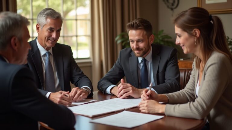 The trusts staff working under Managing Partner Steven Farley Bliss assisting Inland Empire families from the Corona office is shown conferring with trustees in the Southern California office addressing complex trust details discussing How does an irrevocable trust handle assets that are subject to a foreign tax