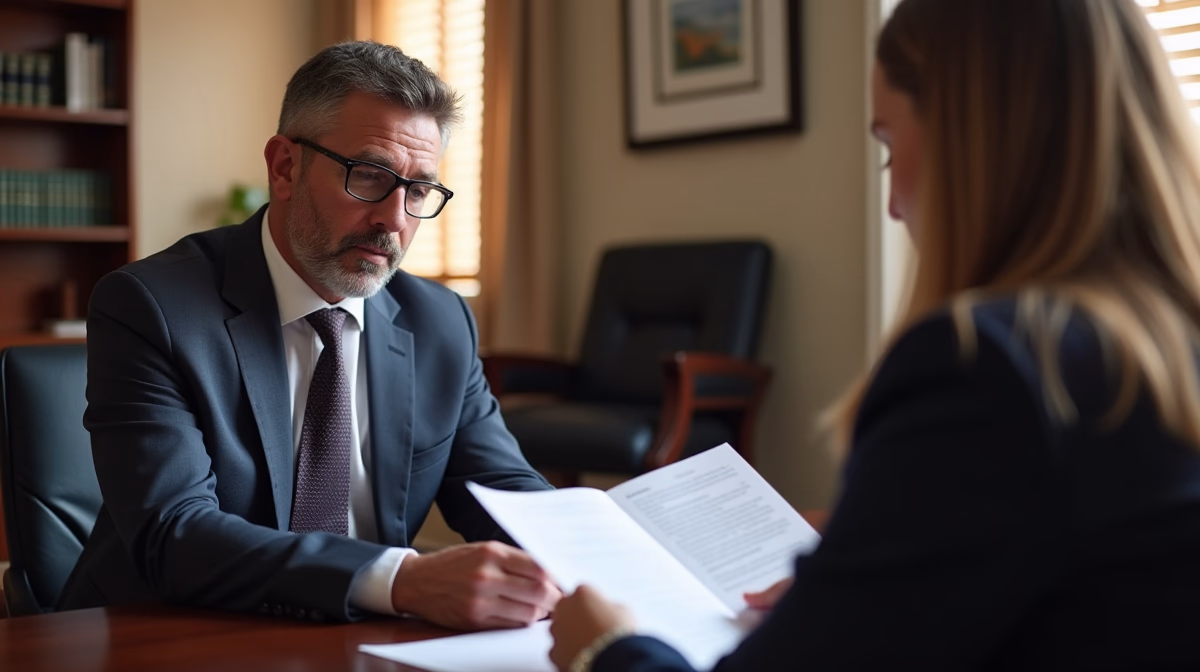 The legal counsel at Corona Probate Law helping Riverside County families from our Corona office meets with clients in the Southern California office addressing critical estate details discussing Objecting to Trustee Compensation