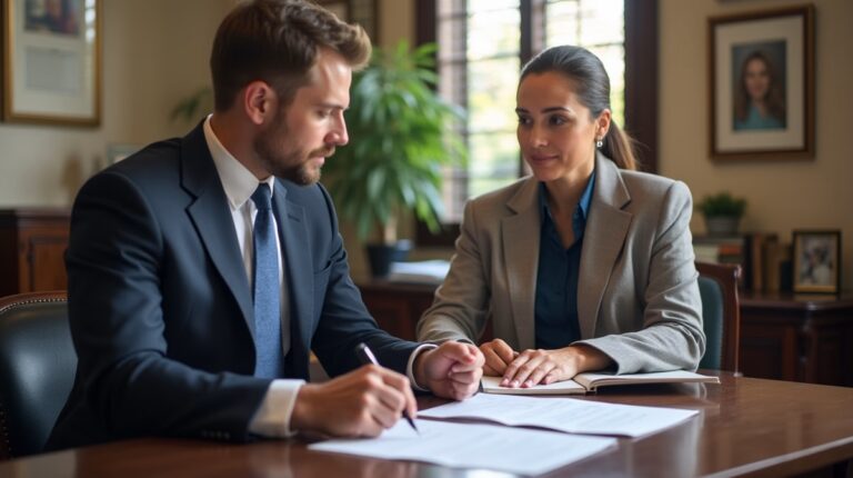 The legal counsel at Corona Probate Law helping Riverside County families from our Corona office meets with clients in the Southern California office addressing critical estate details discussing Priority of Debts in California Probate