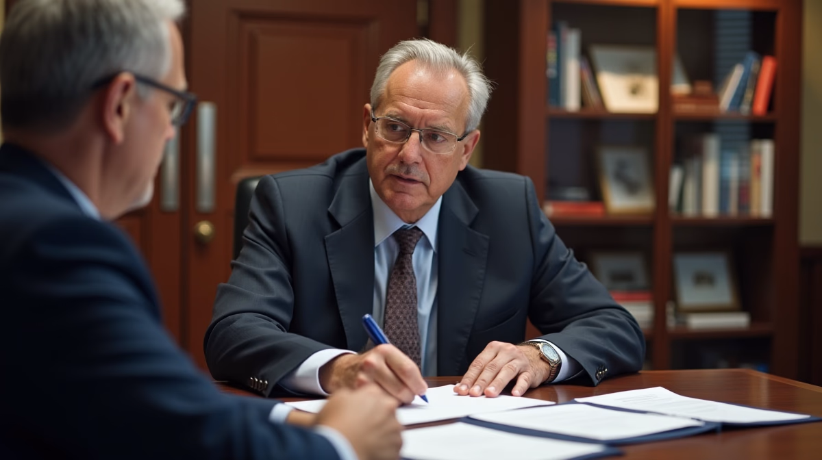 The trusts staff working under Managing Partner Steven Farley Bliss assisting Inland Empire families from the Corona office is shown conferring with trustees in the Southern California office addressing complex trust details discussing Protection from Grantor Bankruptcy