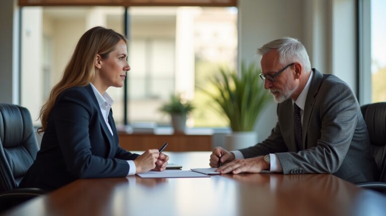 The legal counsel at Corona Probate Law helping Riverside County families from our Corona office meets with clients in the Southern California office addressing critical estate details discussing Right to Know About Trust Investments