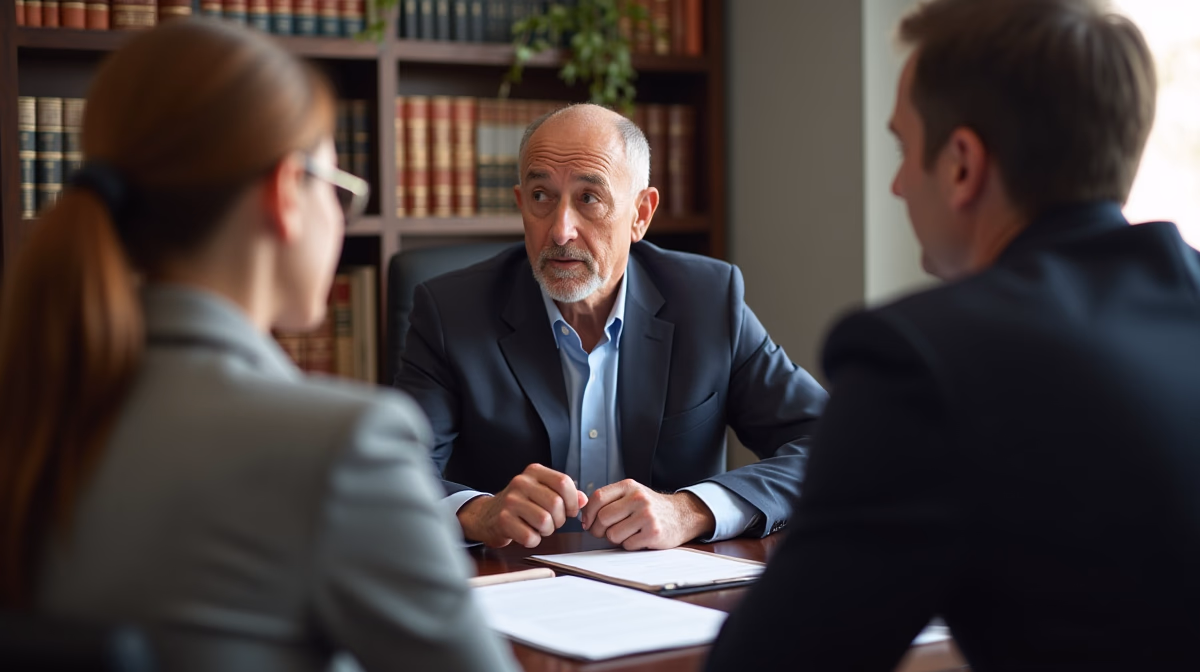 The legal counsel at Corona Probate Law helping Riverside County families from our Corona office meets with clients in the Southern California office addressing critical estate details discussing Right to Know Trust Asset Values