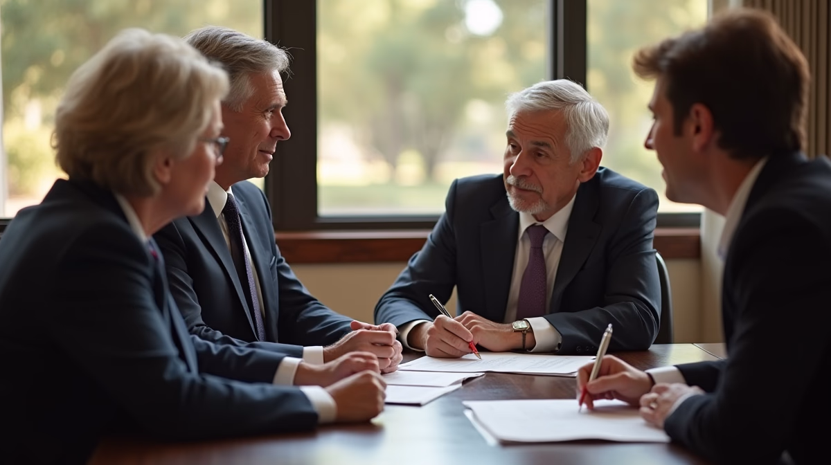 The legal counsel at Corona Probate Law helping Riverside County families from our Corona office meets with clients in the Southern California office addressing critical estate details discussing Right to Petition the Corona Probate Court