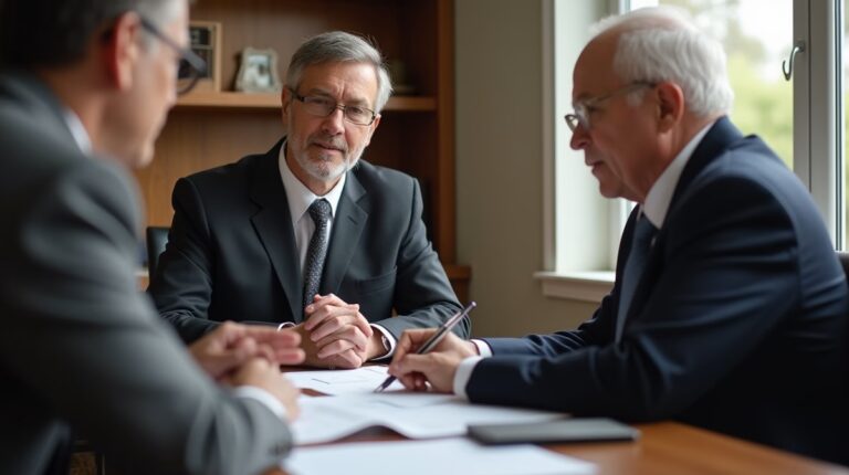 The legal counsel at Corona Probate Law helping Riverside County families from our Corona office meets with clients in the Southern California office addressing critical estate details discussing Right to See Trust Tax Returns