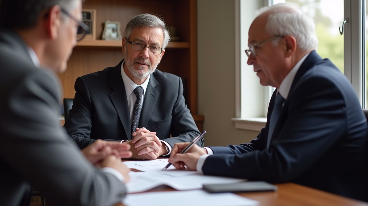 The legal counsel at Corona Probate Law helping Riverside County families from our Corona office meets with clients in the Southern California office addressing critical estate details discussing Right to See Trust Tax Returns