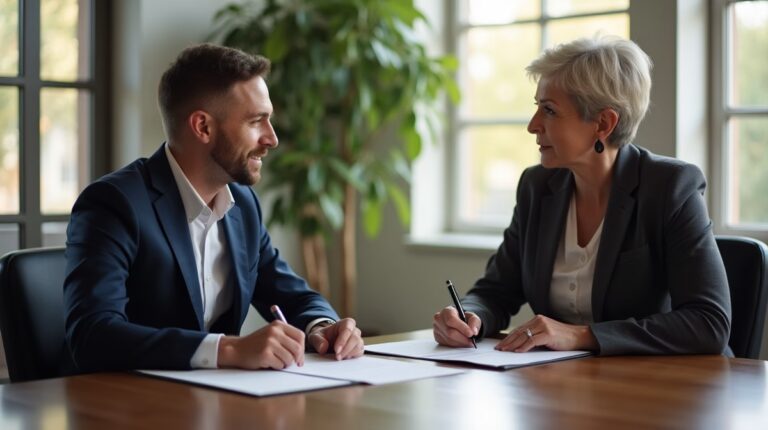 The legal counsel at Corona Probate Law helping Riverside County families from our Corona office meets with clients in the Southern California office addressing critical estate details discussing Rights Under Probate Code 16060