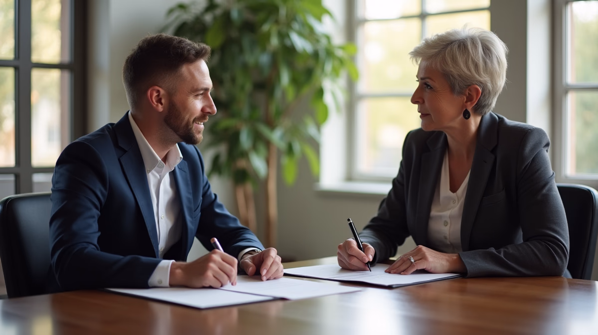 The legal counsel at Corona Probate Law helping Riverside County families from our Corona office meets with clients in the Southern California office addressing critical estate details discussing Rights Under Probate Code 16060