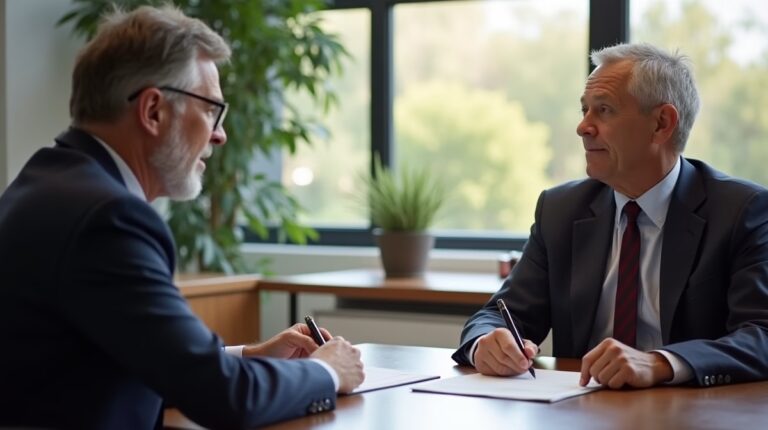 The legal counsel at Corona Probate Law helping Riverside County families from our Corona office meets with clients in the Southern California office addressing critical estate details discussing Scheduling a Hearing for a Corona Estate