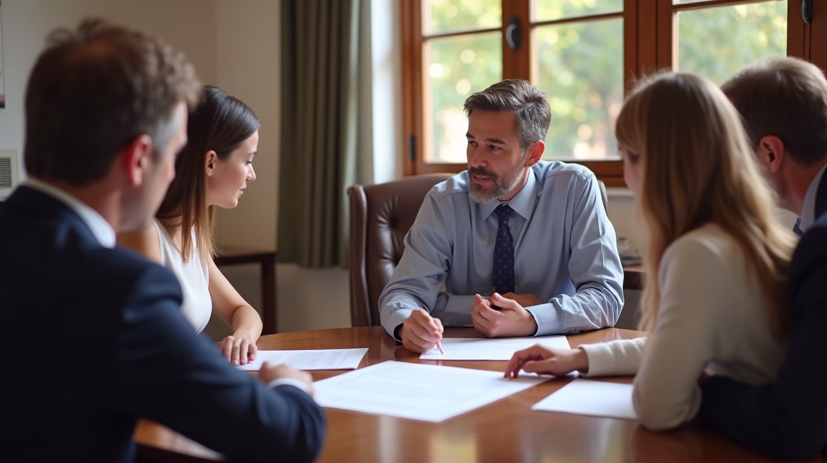 The legal counsel at Corona Probate Law helping Riverside County families from our Corona office meets with clients in the Southern California office addressing critical estate details discussing Searching for a Will in Probate Court