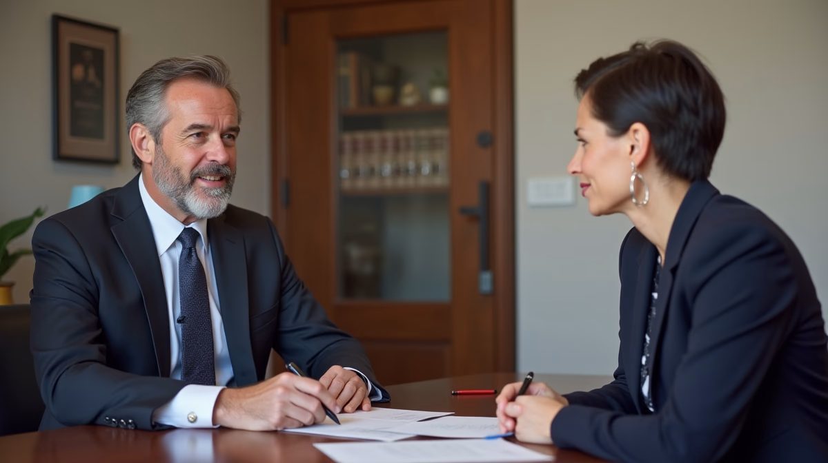 The legal counsel at Corona Probate Law helping Riverside County families from our Corona office meets with clients in the Southern California office addressing critical estate details discussing Separating Personal and Estate Funds