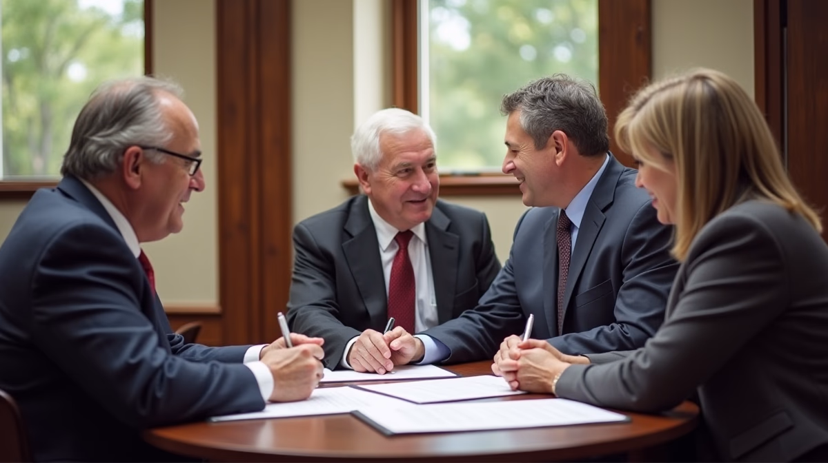 The legal counsel at Corona Probate Law helping Riverside County families from our Corona office meets with clients in the Southern California office addressing critical estate details discussing Serving Probate Notice to a Minor