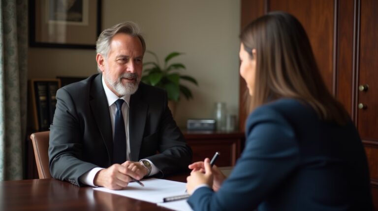 The legal counsel at Corona Probate Law helping Riverside County families from our Corona office meets with clients in the Southern California office addressing critical estate details discussing Small Estate Affidavit for Timeshares