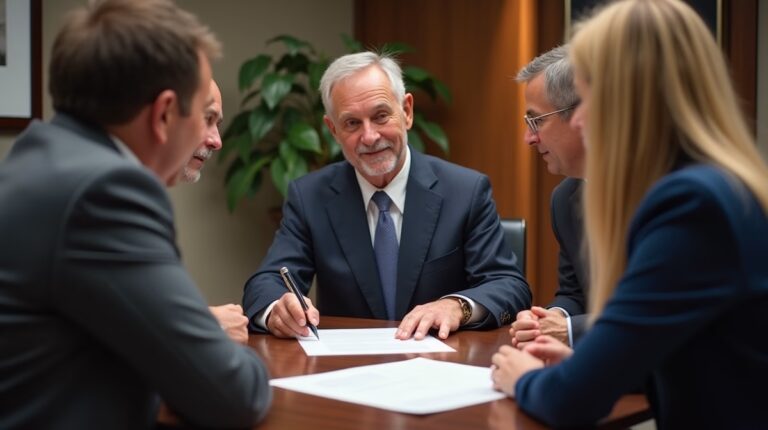 The legal counsel at Corona Probate Law helping Riverside County families from our Corona office meets with clients in the Southern California office addressing critical estate details discussing Small Estate Limit Gross or Net