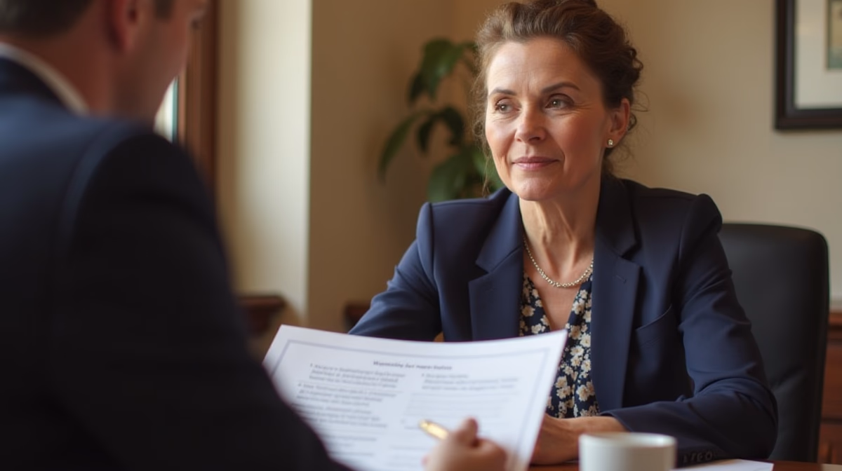 The legal counsel at Corona Probate Law helping Riverside County families from our Corona office meets with clients in the Southern California office addressing critical estate details discussing Spousal Petition vs Full Probate