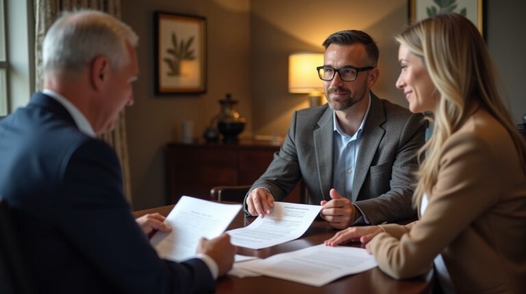 The legal counsel at Corona Probate Law helping Riverside County families from our Corona office meets with clients in the Southern California office addressing critical estate details discussing Spousal Petitions for Domestic Partners