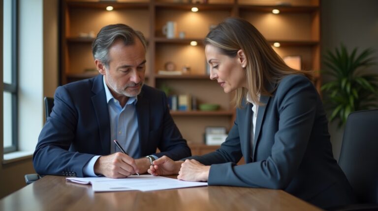 The legal counsel at Corona Probate Law helping Riverside County families from our Corona office meets with clients in the Southern California office addressing critical estate details discussing Stopping Probate While Contesting