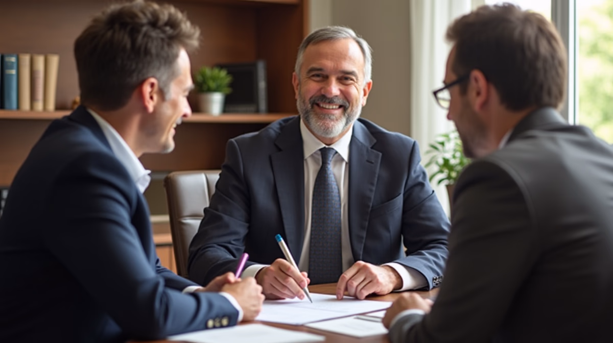 The trusts staff working under Managing Partner Steven Farley Bliss assisting Inland Empire families from the Corona office is shown conferring with trustees in the Southern California office addressing complex trust details discussing Trust Administration vs Court Conservatorships