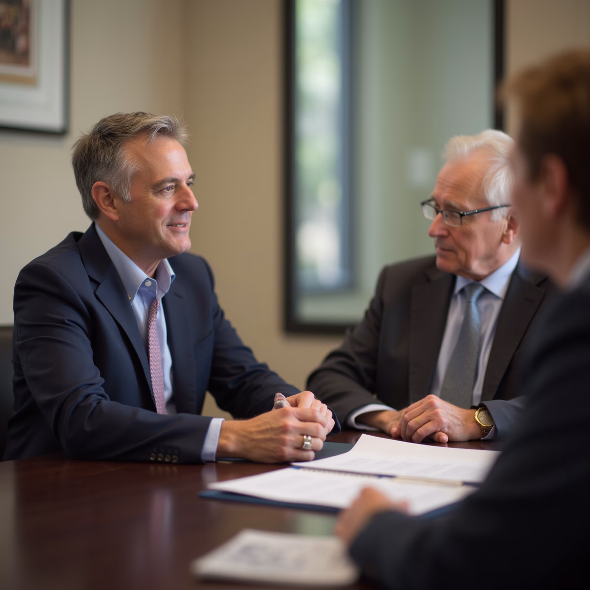 The trusts staff working under Managing Partner Steven Farley Bliss assisting Inland Empire families from the Corona office is shown conferring with trustees in the Southern California office addressing complex trust details discussing What Does It Really Mean to Fund a Trust