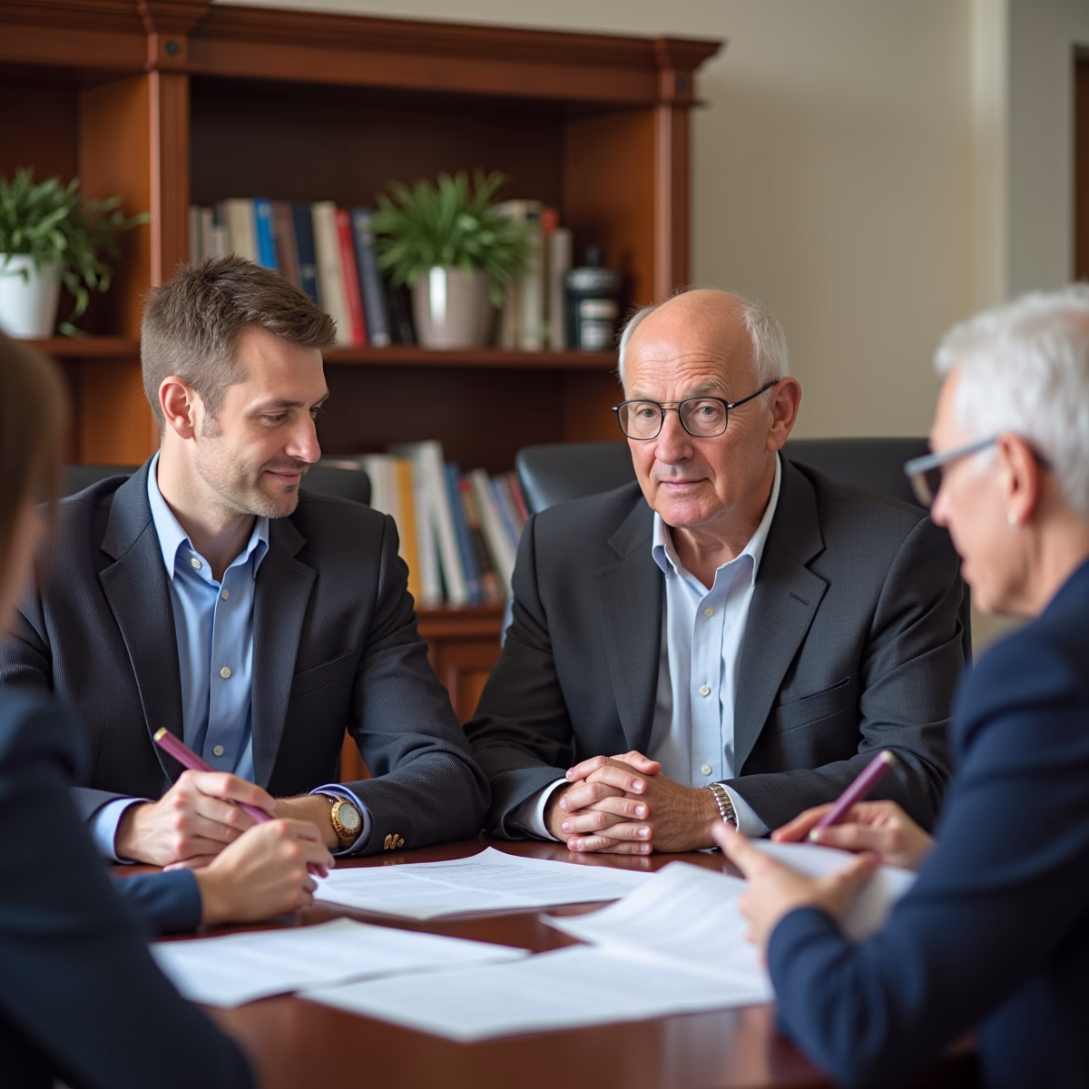 The trusts staff working under Managing Partner Steven Farley Bliss assisting Inland Empire families from the Corona office is shown conferring with trustees in the Southern California office addressing complex trust details discussing What Does the Court Consider When Appointing a New Trustee