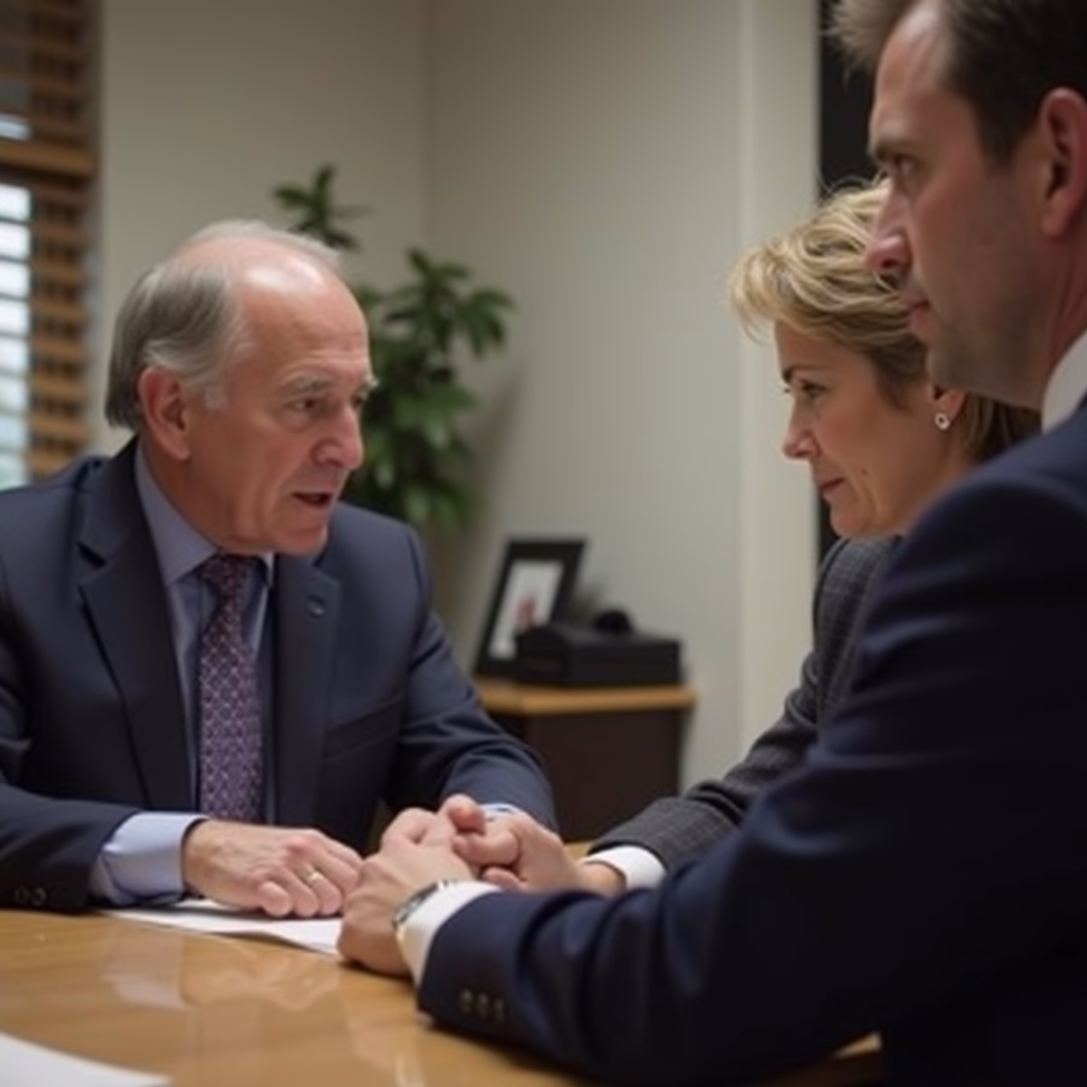 The trusts staff working under Managing Partner Steven Farley Bliss assisting Inland Empire families from the Corona office is shown conferring with trustees in the Southern California office addressing complex trust details discussing What Happens If the Home Isnt Properly Transferred