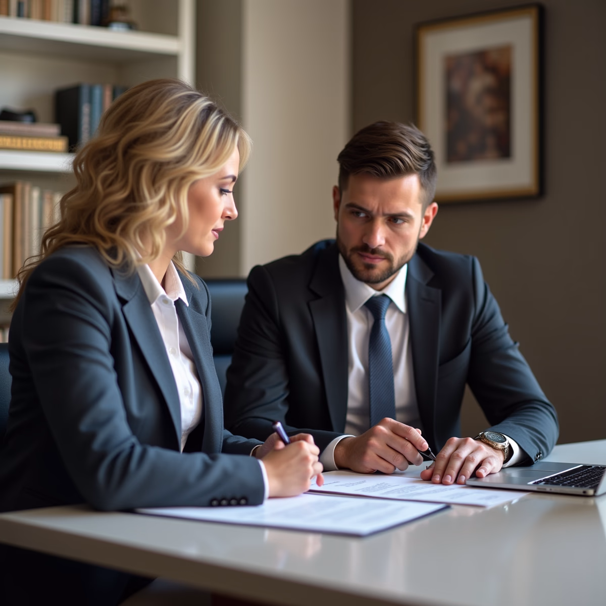 The legal counsel at Corona Probate Law helping Riverside County families from our Corona office meets with clients in the Southern California office addressing critical estate details discussing What Happens When Theres a Will