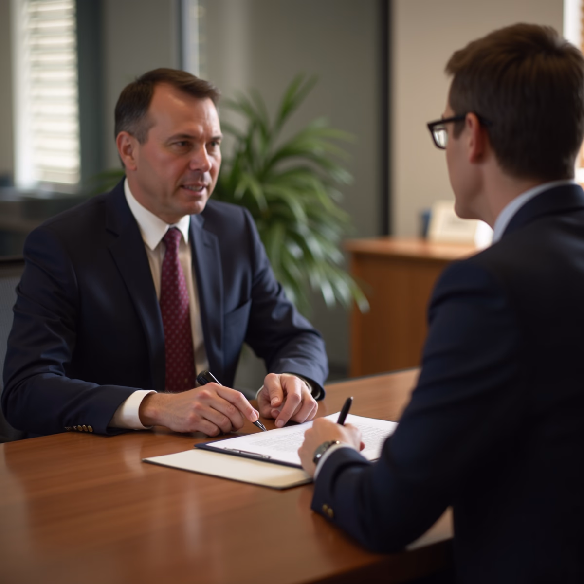 The trusts staff working under Managing Partner Steven Farley Bliss assisting Inland Empire families from the Corona office is shown conferring with trustees in the Southern California office addressing complex trust details discussing What Happens When Trust Assets and Tax Liabilities Dont Match