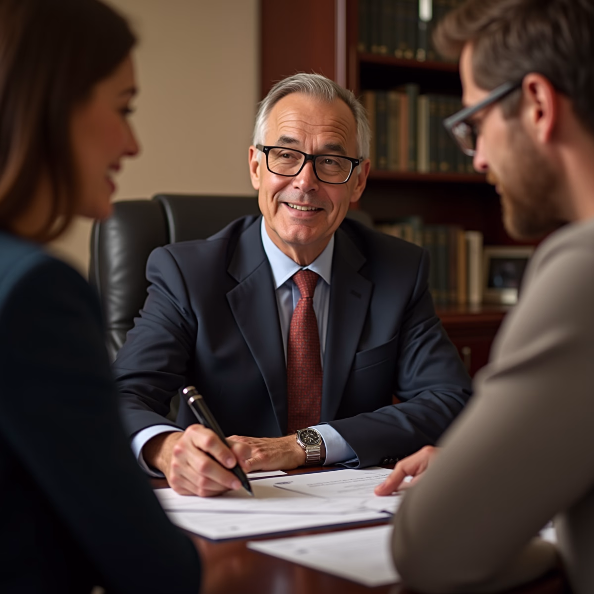 The legal counsel at Corona Probate Law helping Riverside County families from our Corona office meets with clients in the Southern California office addressing critical estate details discussing What Happens When You Dont Receive Trust Notification