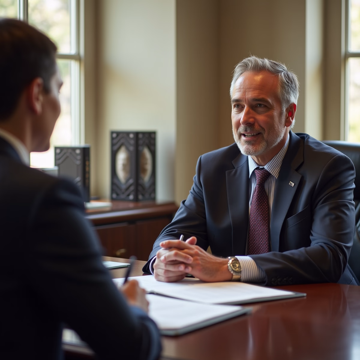 The trusts staff working under Managing Partner Steven Farley Bliss assisting Inland Empire families from the Corona office is shown conferring with trustees in the Southern California office addressing complex trust details discussing What Happens if a GRAT Trustee Isnt Properly Situated