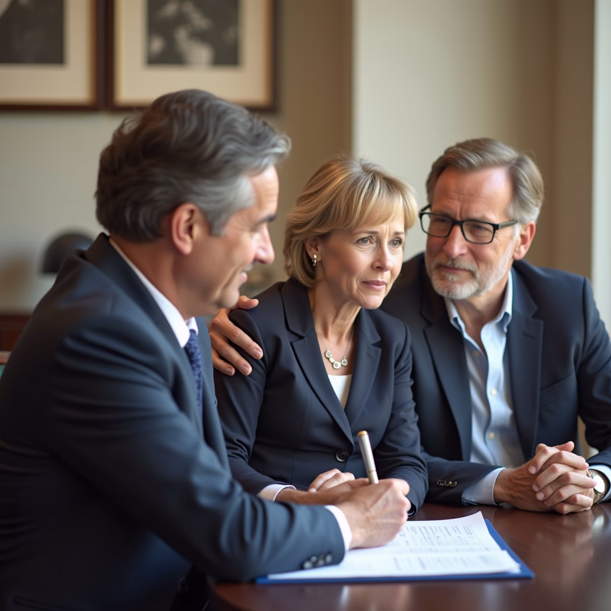 The trusts staff working under Managing Partner Steven Farley Bliss assisting Inland Empire families from the Corona office is shown conferring with trustees in the Southern California office addressing complex trust details discussing What are a Trustees Reporting Requirements