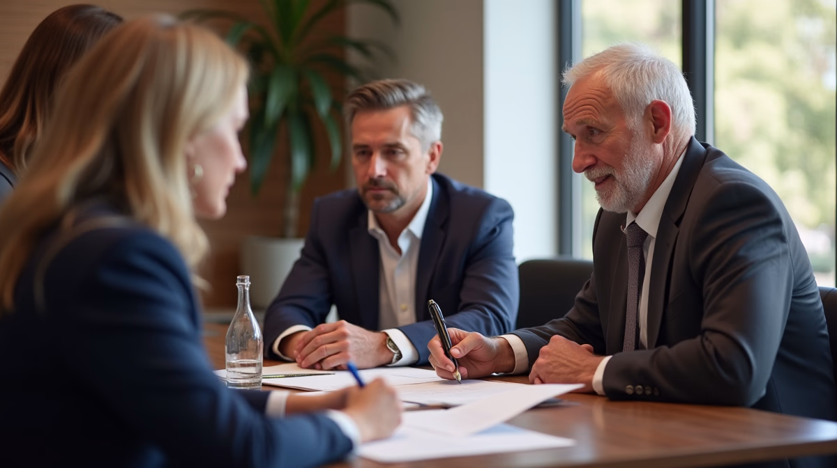 The trusts staff working under Managing Partner Steven Farley Bliss assisting Inland Empire families from the Corona office is shown conferring with trustees in the Southern California office addressing complex trust details discussing What are incapacity triggers in a trust leadership transition