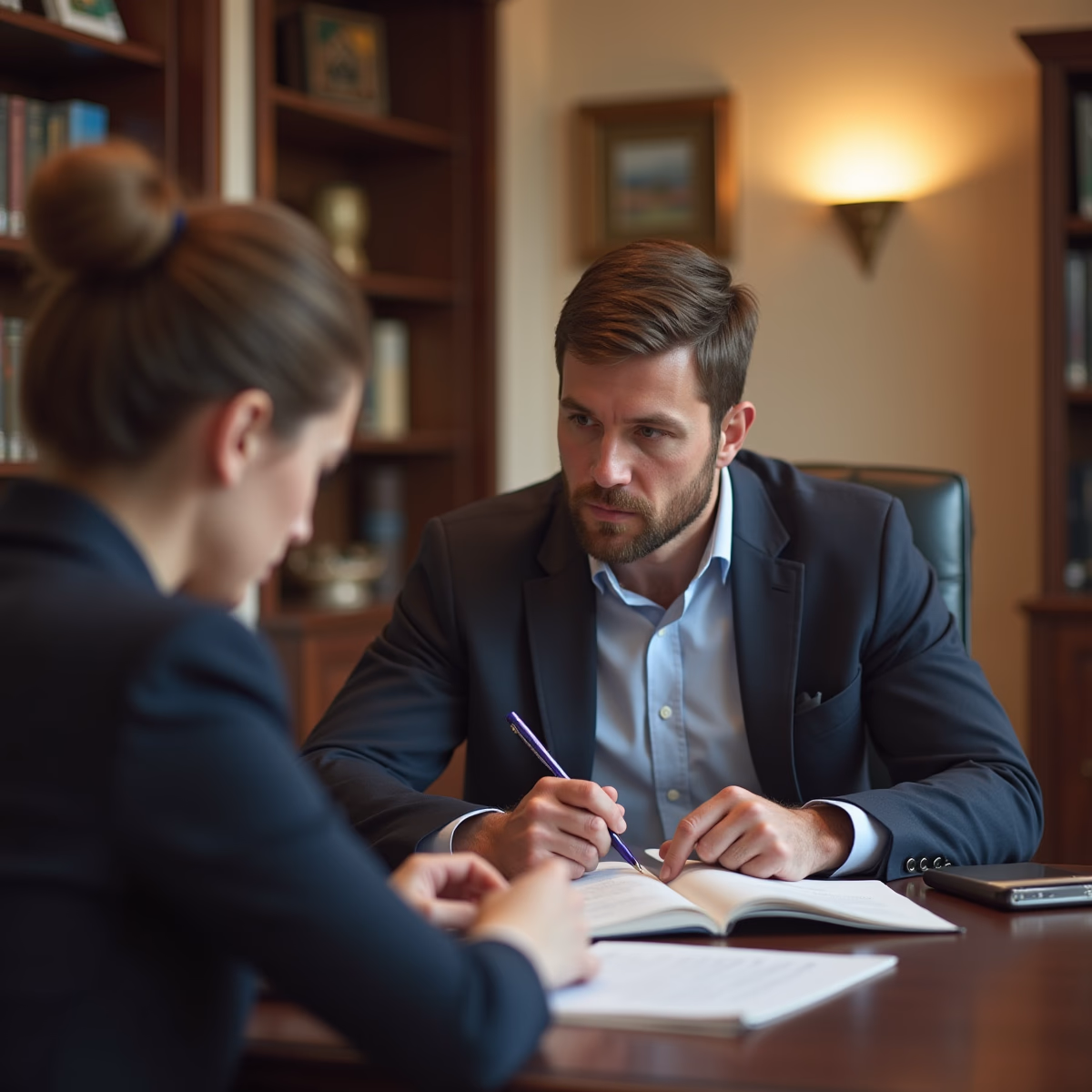 The trusts staff working under Managing Partner Steven Farley Bliss assisting Inland Empire families from the Corona office is shown conferring with trustees in the Southern California office addressing complex trust details discussing What are the biggest threats to a GST Trusts longevity